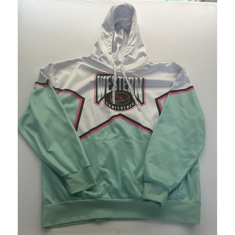 Calhoun NHL Western Conference Lace Up Hoodie All Star South Florida 2023 Sz XXL